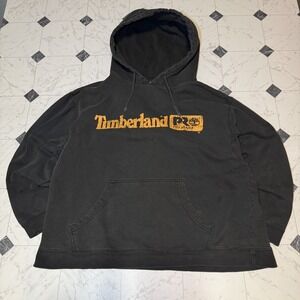 Timberland PRO Series Black Pullover Hoodie Men's XL Workwear Graphic Sweatshirt